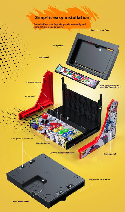 Retro Arcade Fight Stick Dock - Compatible With Console 2 Console &