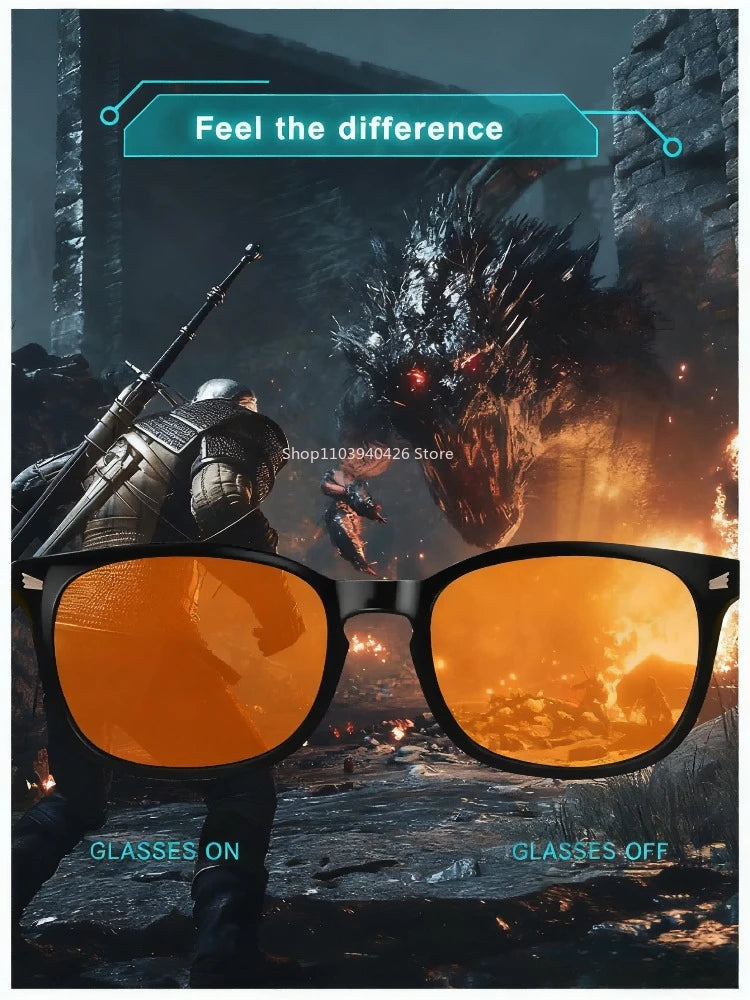 Blue Light Glasses Men Sleep Glasses For Blue Light Blocking Red Lens