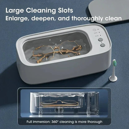 Portable Ultrasonic Cleaner Compact Ultrasonic Glasses Cleaning