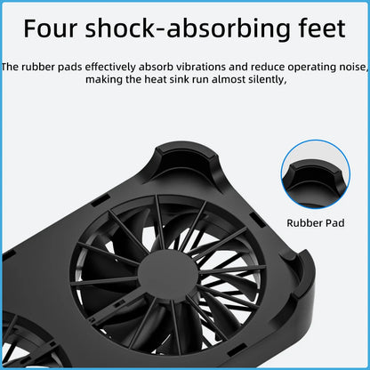 Router Cooling Stand Dual Fan USB Powered Silent Heat Dissipation