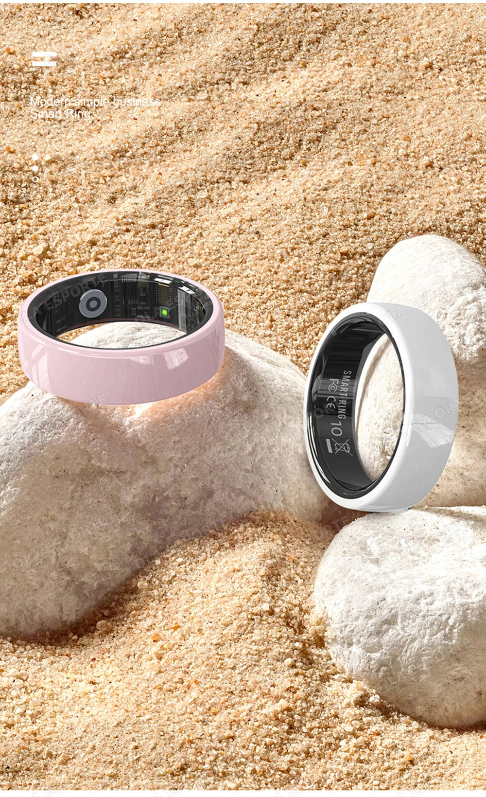 Smart Couple Ring Bluetooth Connection Multiple Sports Modes