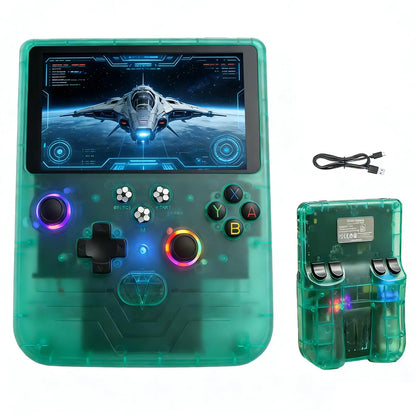 FLLTF MAX Retro Handheld Game Console 6 Inch IPS Screen Mini Retro