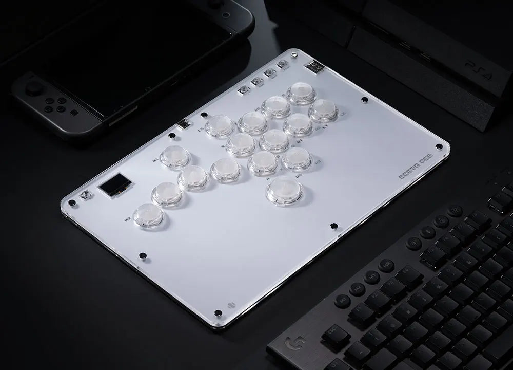 Black Rim Leverless Arcade Controller Hitbox Fightstick Stickless