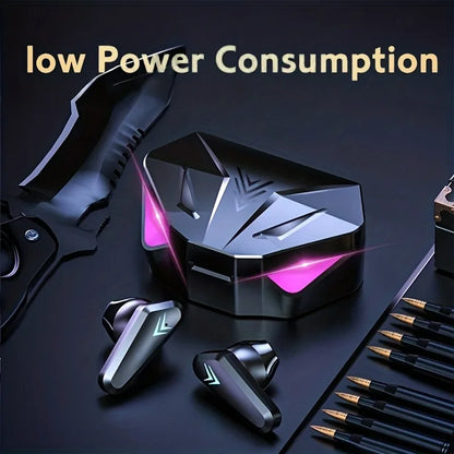 TWS Wireless Bluetooth Headset LED Display Gamer Earbuds With Mic