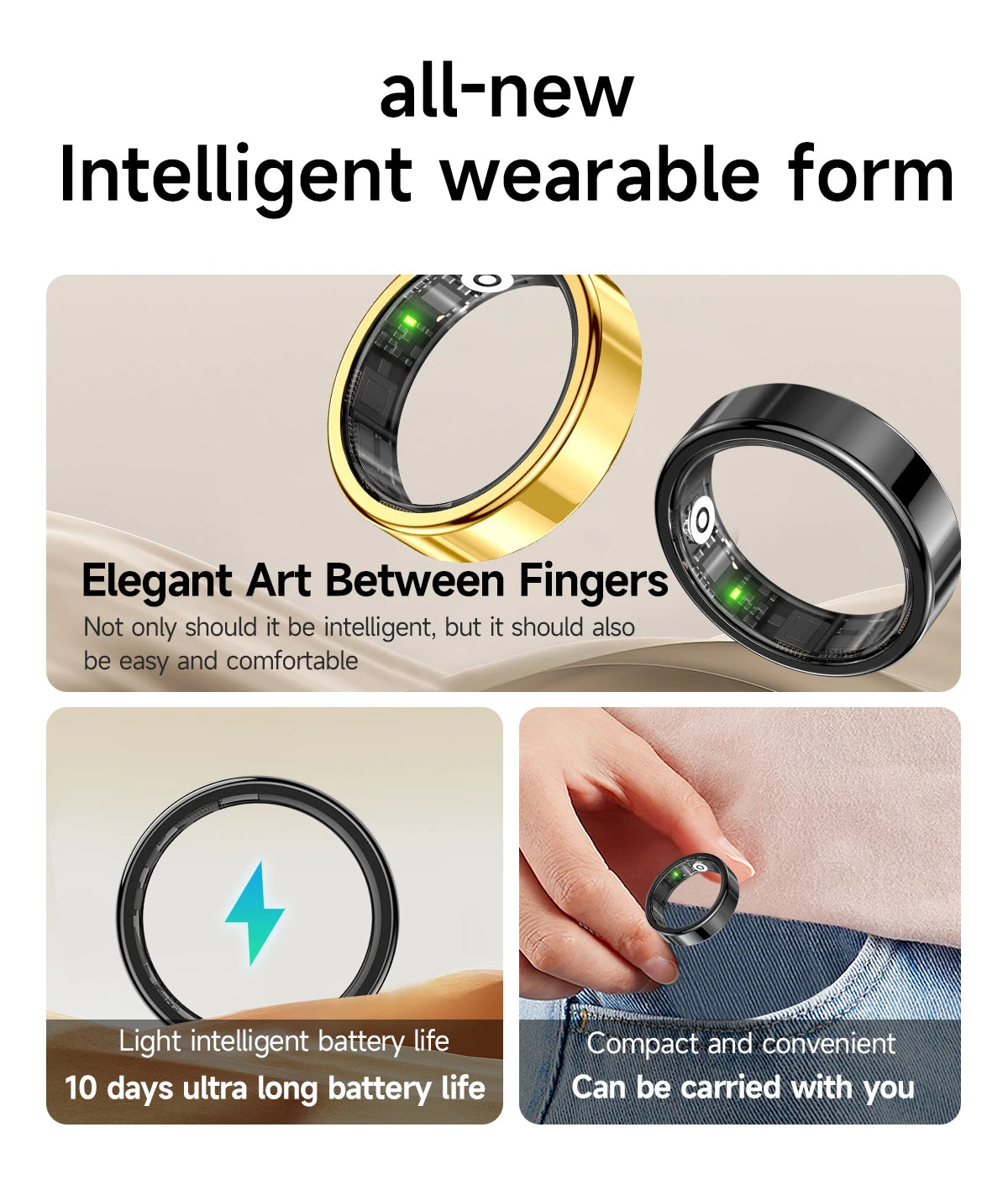 Smart Ring For Heart Rate & Sleep