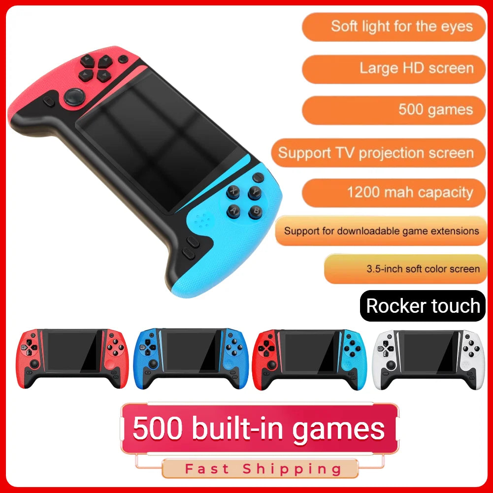 Retro Handheld Game Console 3.5inch LCD Screen Built-in 500 Games