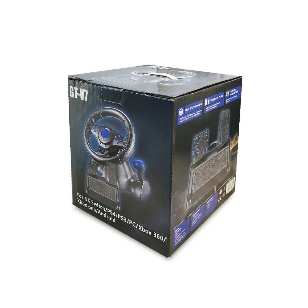 Racing Steering Wheel Vibration Controller 7 In 1 Game Simulation Raci