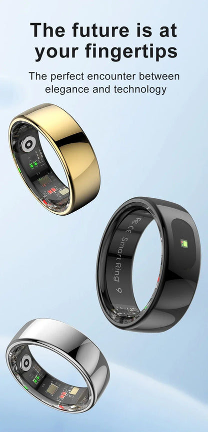 R08 Smart Ring For Men Women Touch Control Function Health Monitor