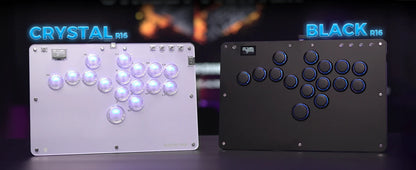 Black Rim Leverless Arcade Controller Hitbox Fightstick Stickless