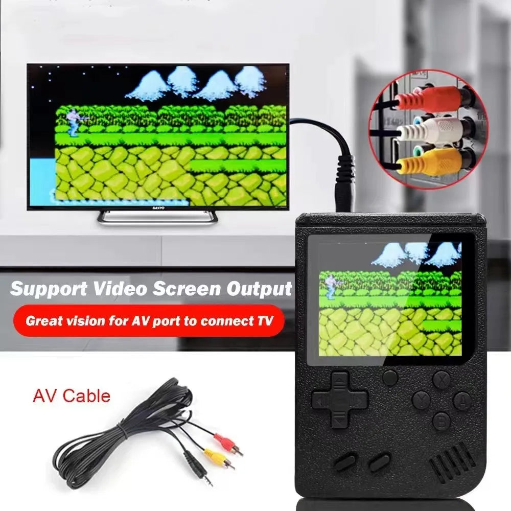 Retro Classic Handheld Game Console 400 Games Rechargeable Portable