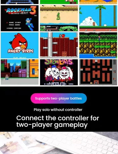 Retro Classic Handheld Game Console 400 Games Rechargeable Portable