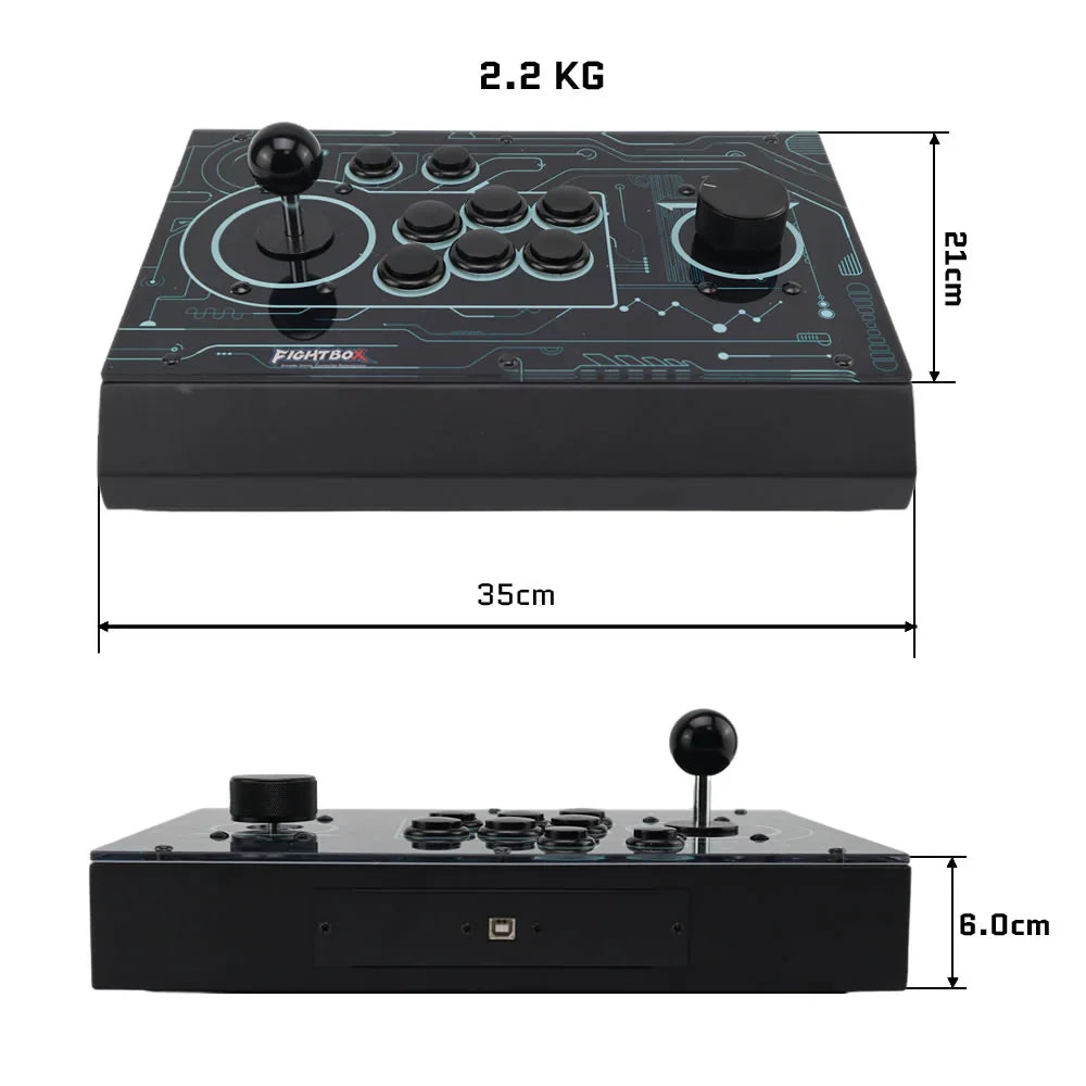 R9 Hitbox Style Arcade Fight Stick Joystick Raspberry Pico Board With