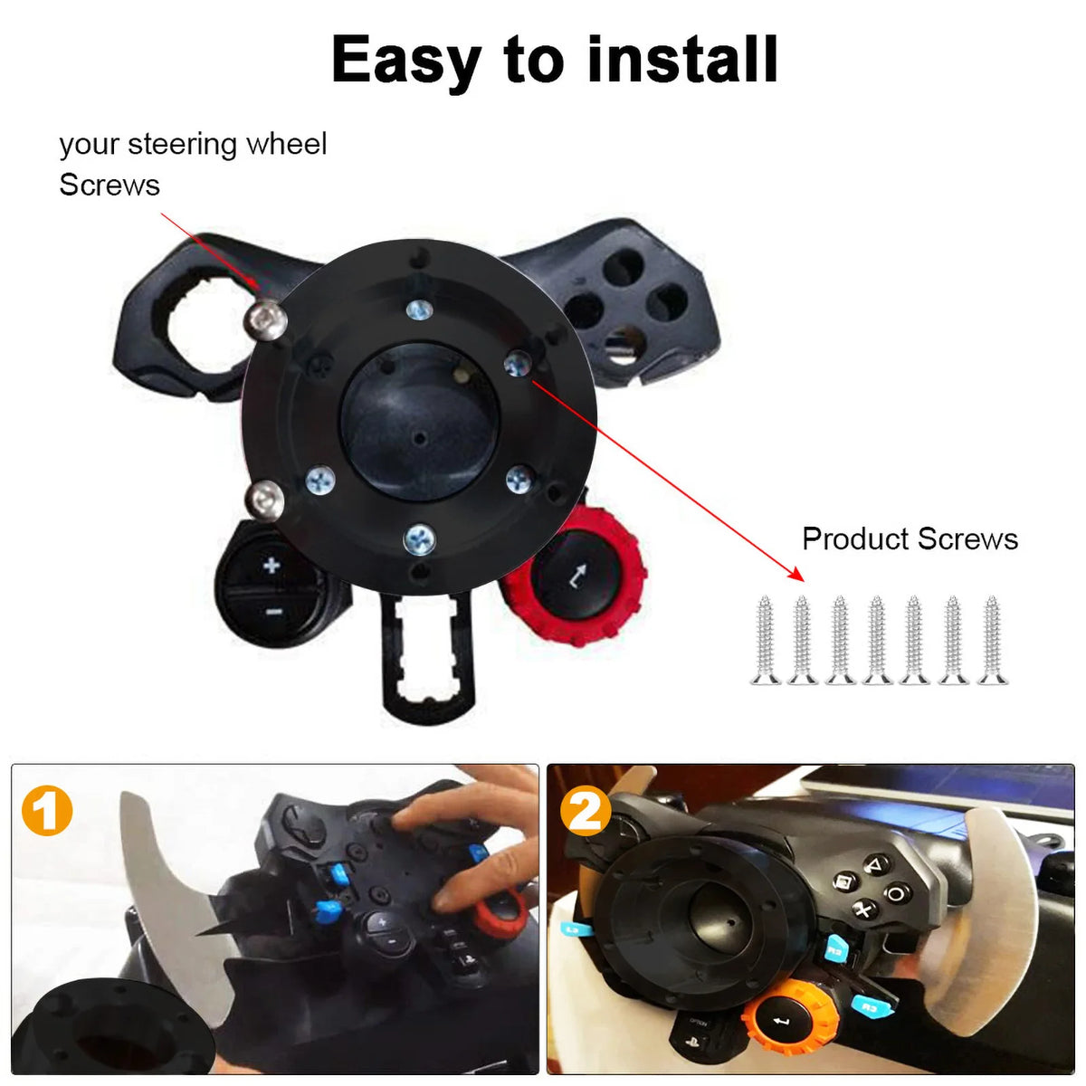For Gaming Auto Sport Drifting Steering Wheels 350mm 1