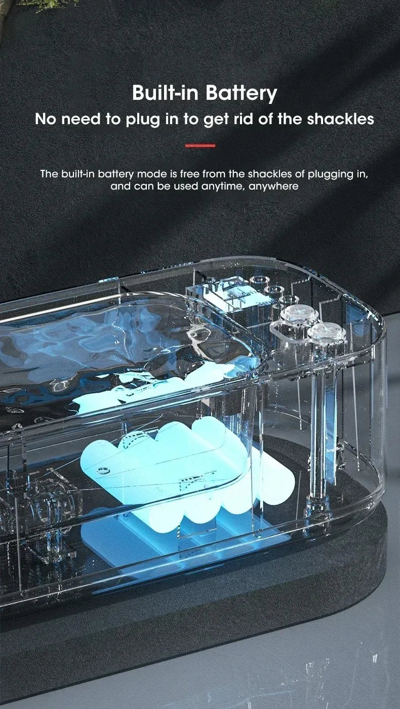 Portable Ultrasonic Cleaner Compact Ultrasonic Glasses Cleaning