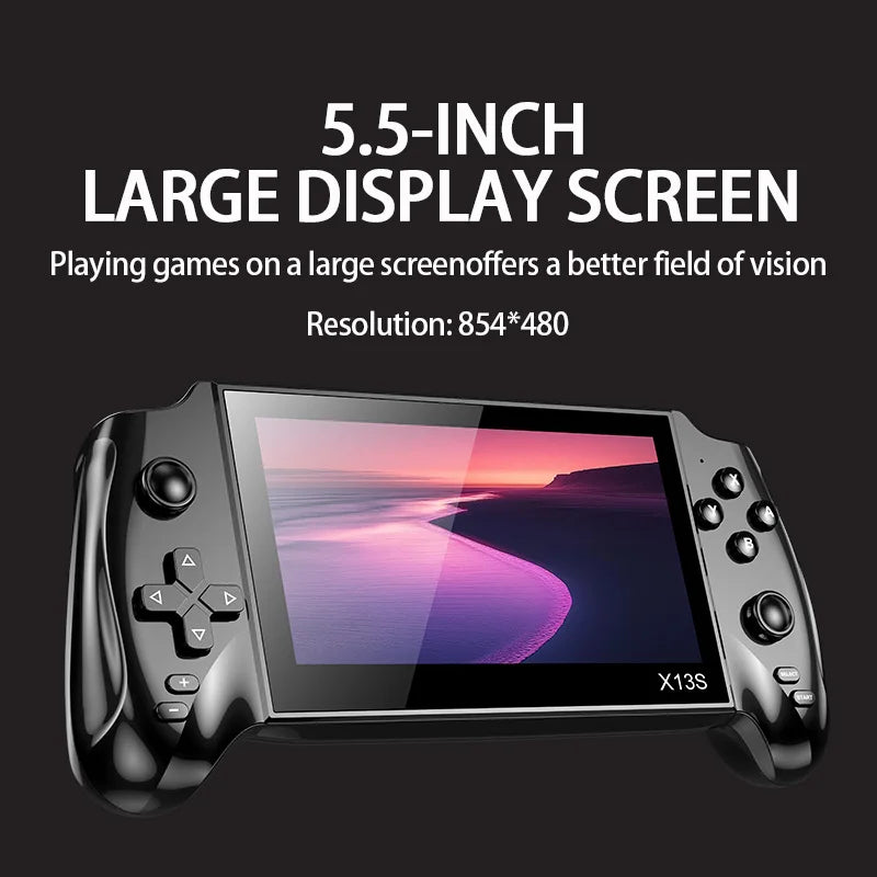 Retro Handheld Game Console 5.5-inch Large Display Portable Player
