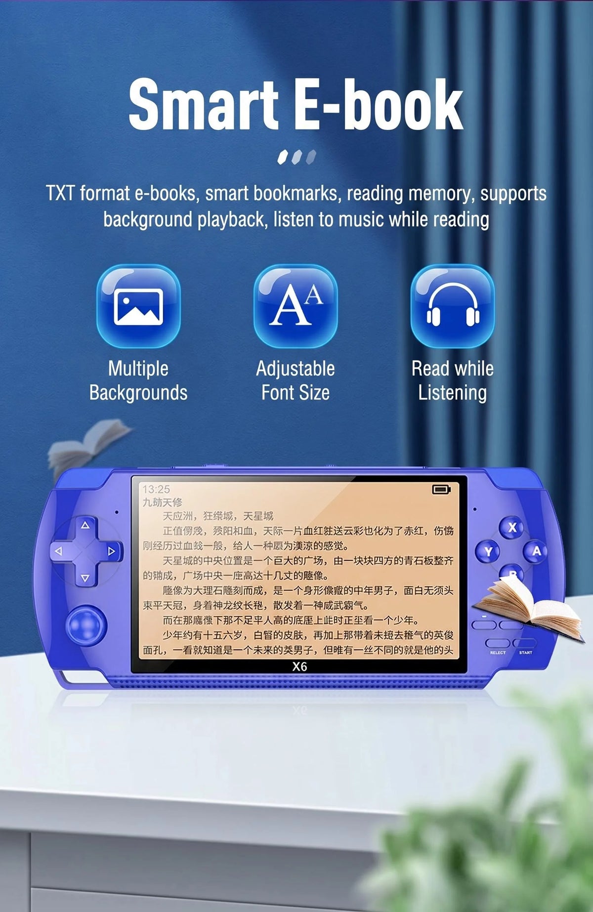 Retro Handheld Game Console 4.5 Inch IPS Screen Linux System Portable