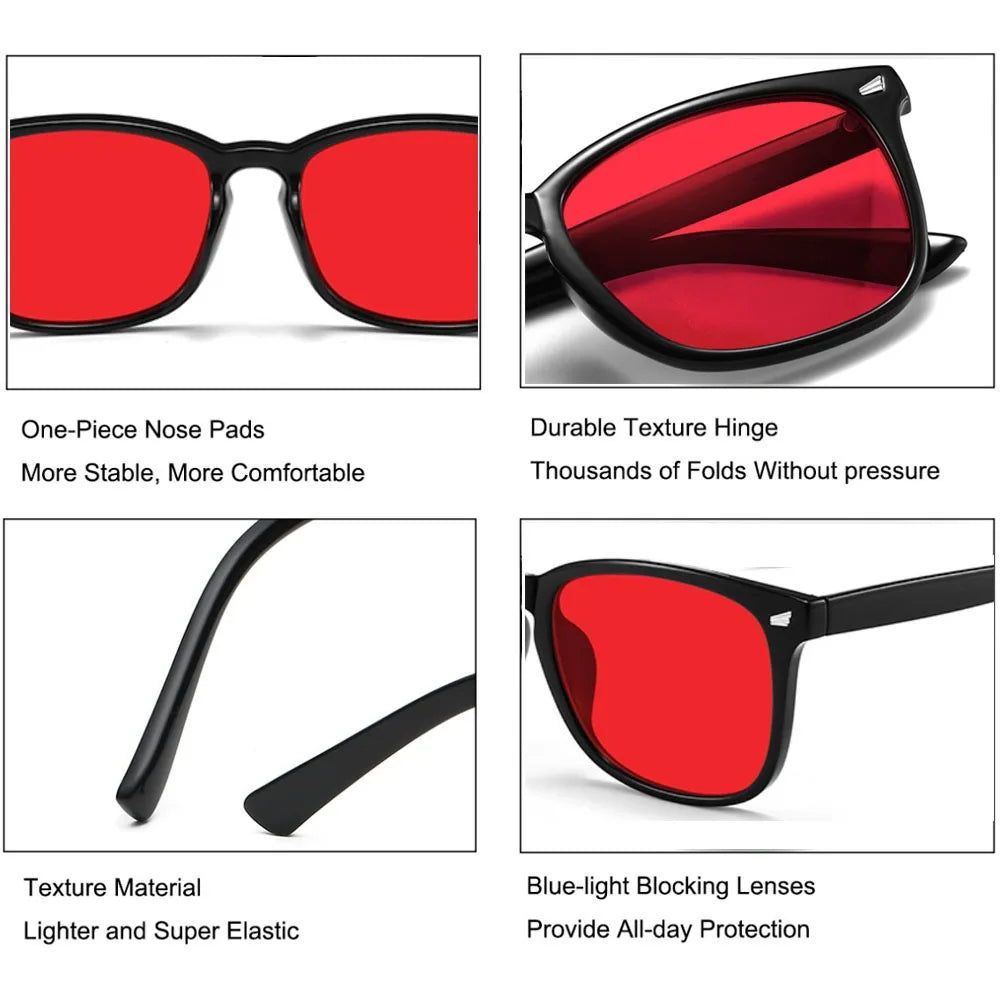 Blue Light Glasses For Blue Light Blocking Red Lens For Computer