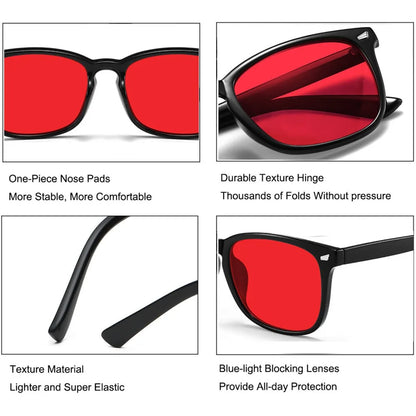 Blue Light Glasses For Blue Light Blocking Red Lens For Computer