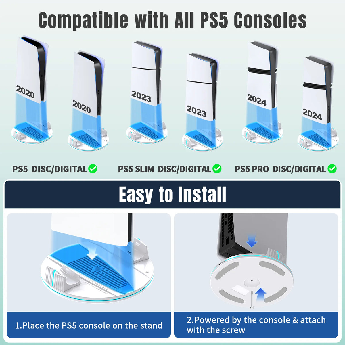 Cooling Stand For Console/console Slim/console Pro Consoles