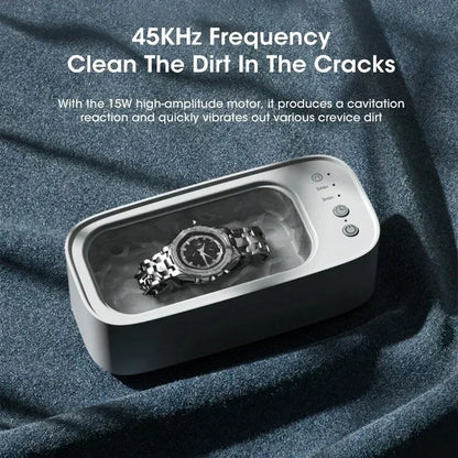 Portable Ultrasonic Cleaner Compact Ultrasonic Glasses Cleaning