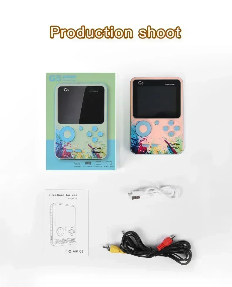 Retro G5 Portable Handheld Game Console 3 0inch Screen 500 Classic