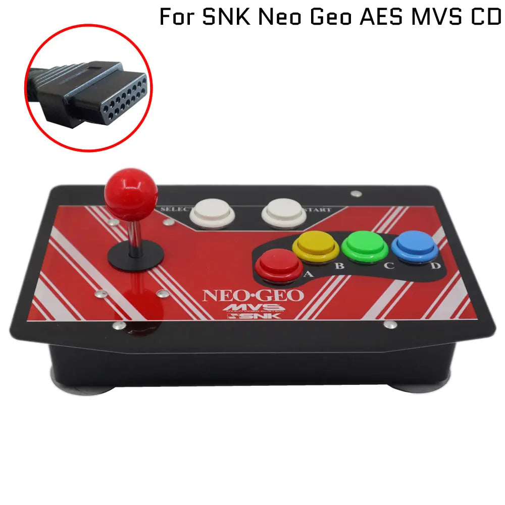 Neogeo 6 Buttons 15pin Arcade Joystick Controller Artwork Panel Fight
