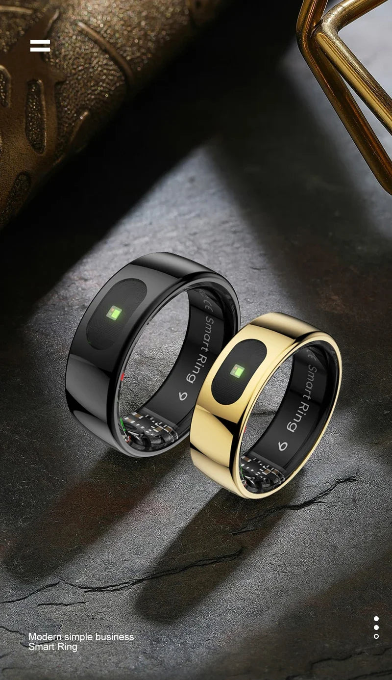 R08 Smart Ring For Men Women Touch Control Function Health Monitor