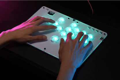 Black Rim Leverless Arcade Controller Hitbox Fightstick Stickless