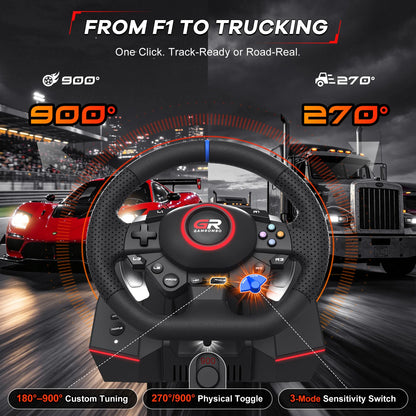 Racing Wheel For Console/console/pc,game Steering 11 Inch Leather