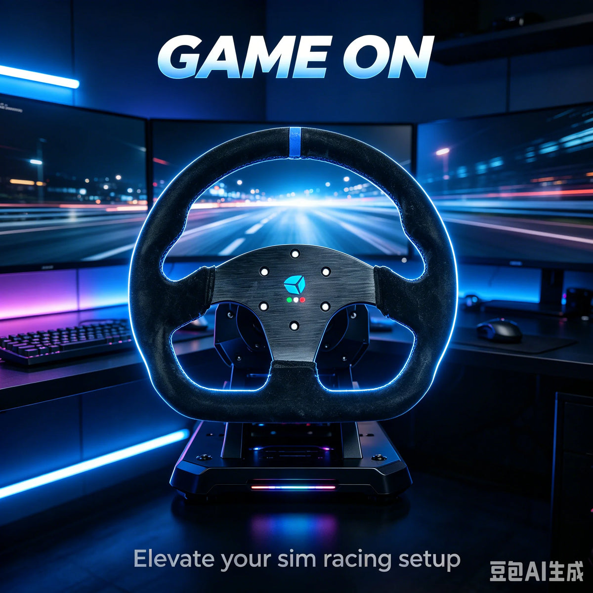 D-shaped Racing Wheel