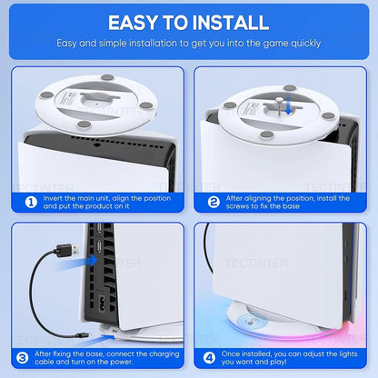 RGB Vertical Cooling Stand For Console Slim/console Pro Console