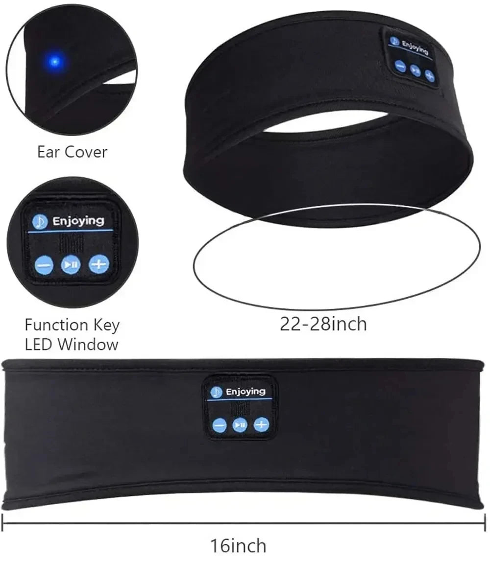 Huaweishi Bluetooth 5.0 Earphones Sports Sleeping Headband Elastic