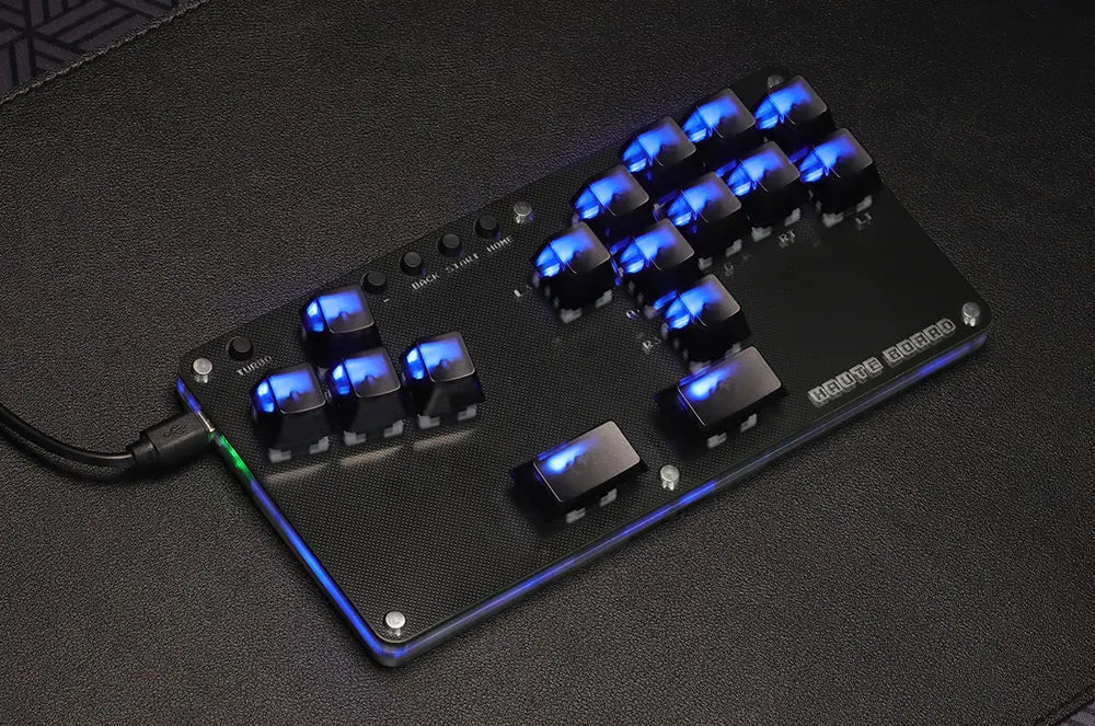 Cosmox Mini Stickless Arcade Controller Fightstick Hitbox For PC
