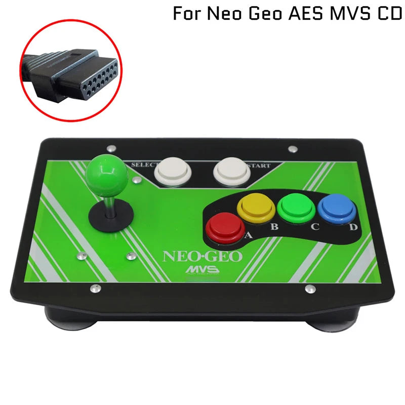 Neogeo 6 Buttons 15pin Arcade Joystick Controller Artwork Panel Fight