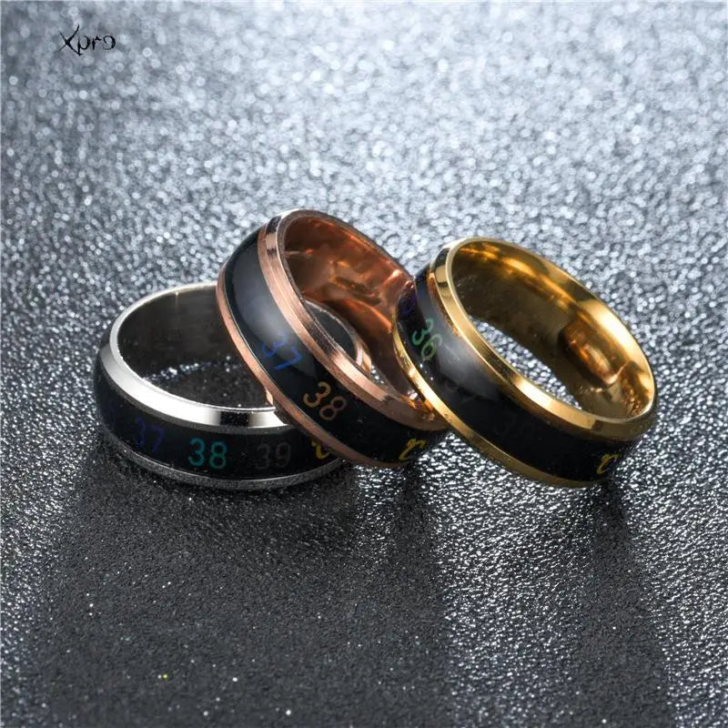 Smart Stainless Steel Multifunctional Ring For Couples Mood Changes