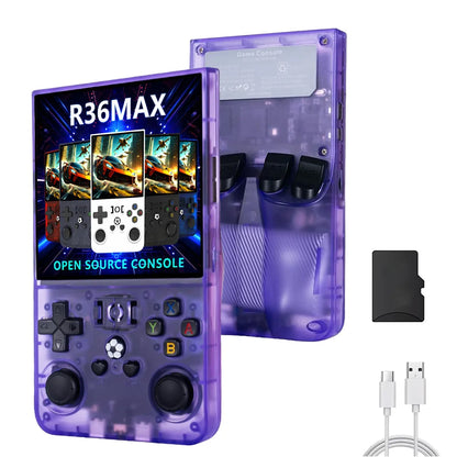 R36max Retro Handheld Game Console Chip 22000+games Open Source Linux