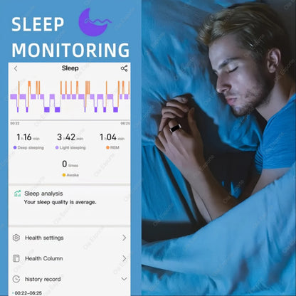 All Size（6-14） Smart Ring Men Women Heart Rate Blood Oxygen And Sleep
