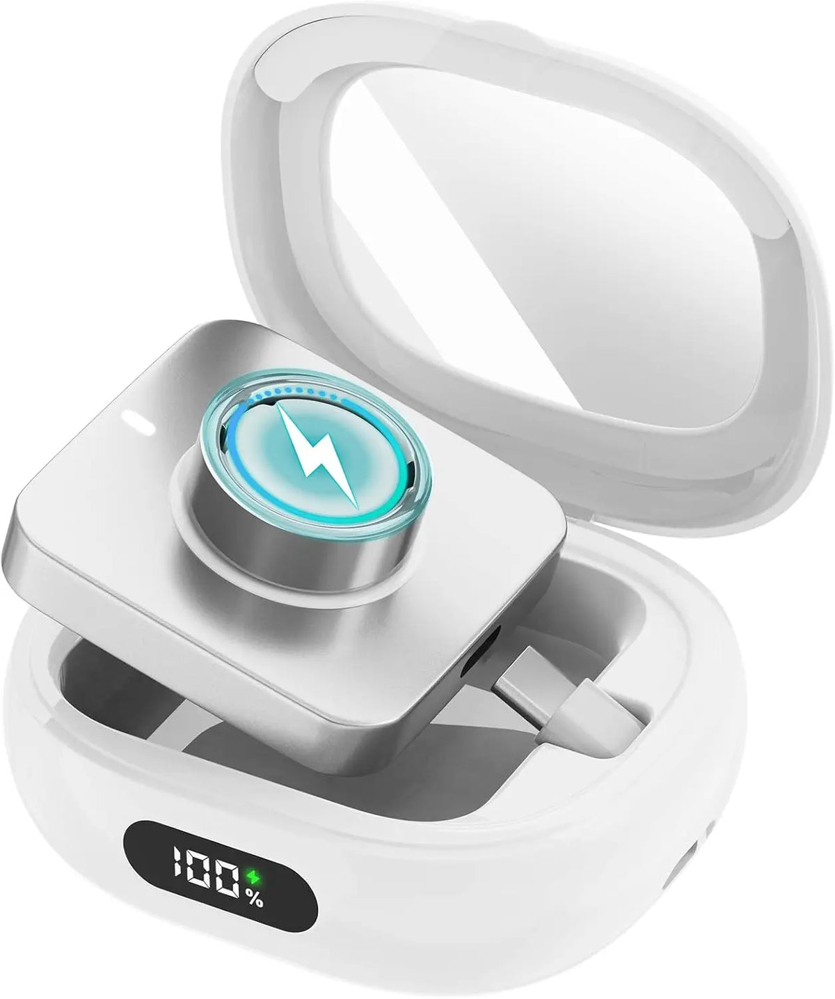 Smart Ring Charging Case Portable Charger Box For Oura Ring Gen 4 & 3