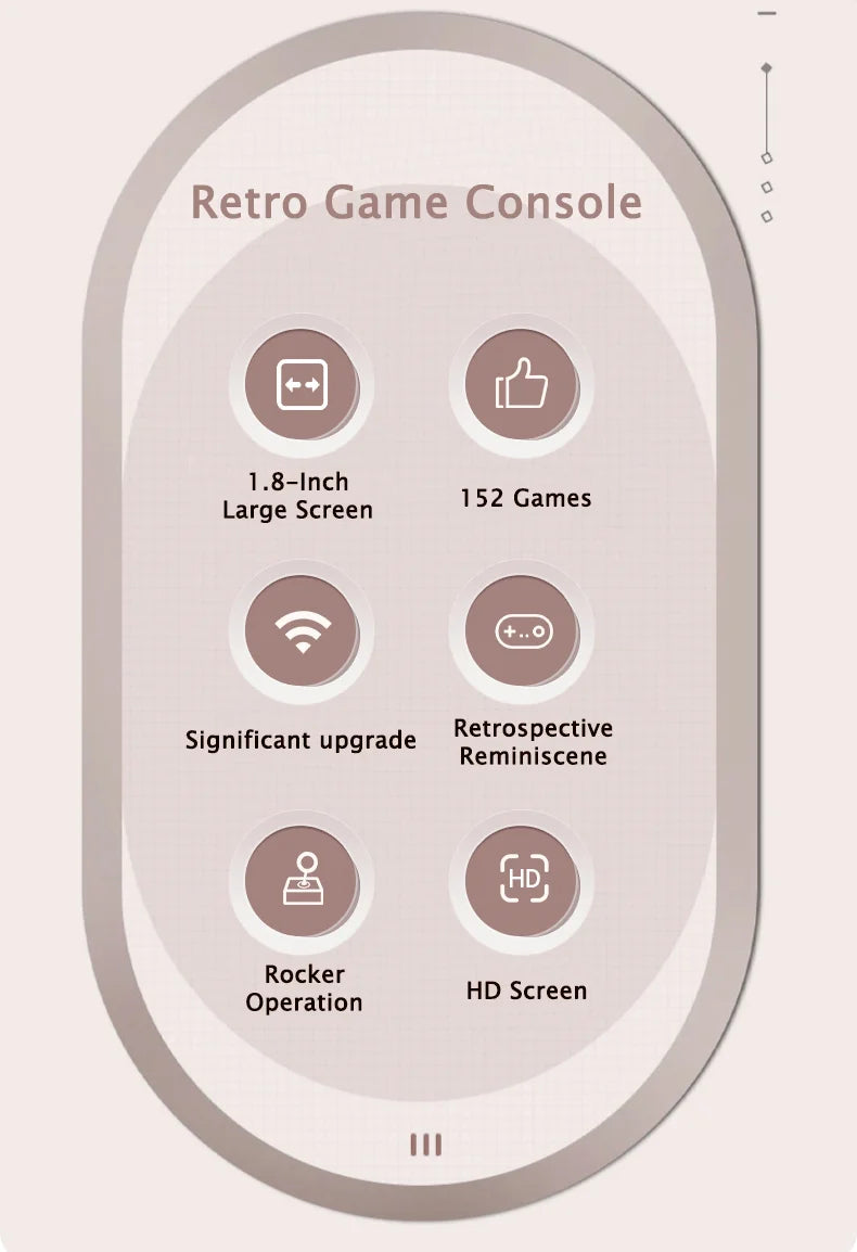 Retro Mini 8-bit Arcade Handheld Game Console With Joystick 1.8 Inch