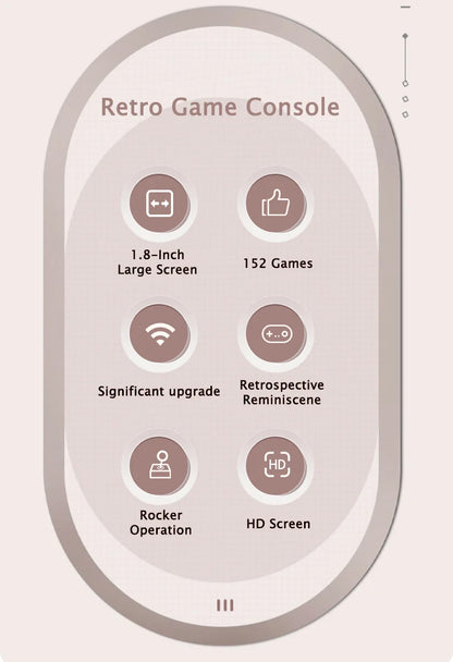 Retro Mini 8-bit Arcade Handheld Game Console With Joystick 1.8 Inch