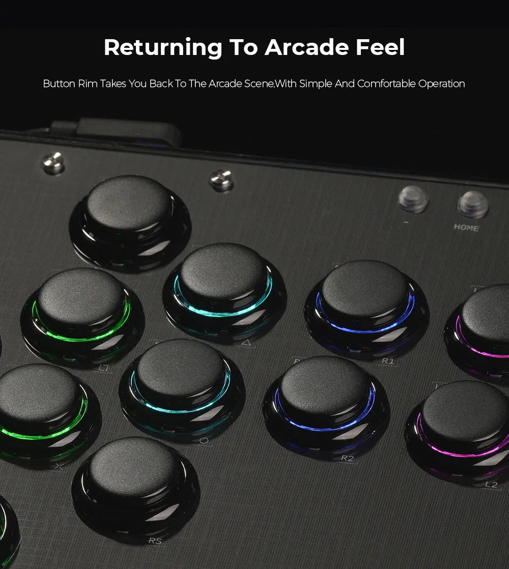 Fightstick Arcade Controller Joystick Hitbox Leverless Control