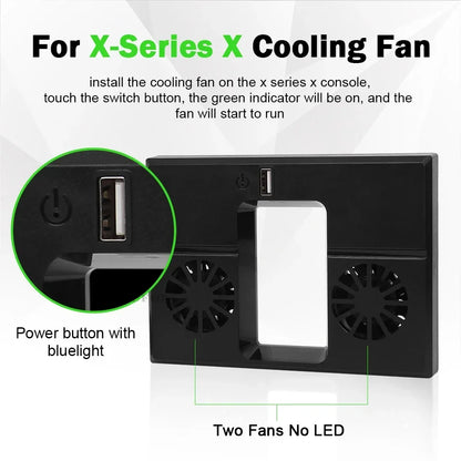 RGB Cooling Fan For Console Series X Console Game Host Cooling Fan
