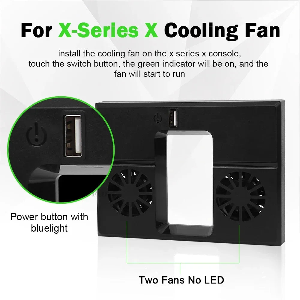 RGB Cooling Fan For Console Series X Console Game Host Cooling Fan