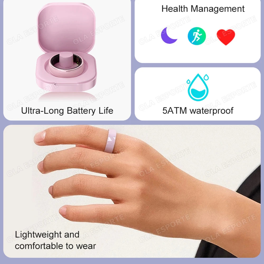 Smart Couple Ring Bluetooth Connection Multiple Sports Modes