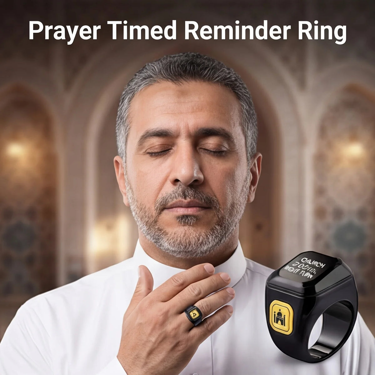 Newest Ring Smart Prayer Ring Prayer Reminder Tasbih Counter Time