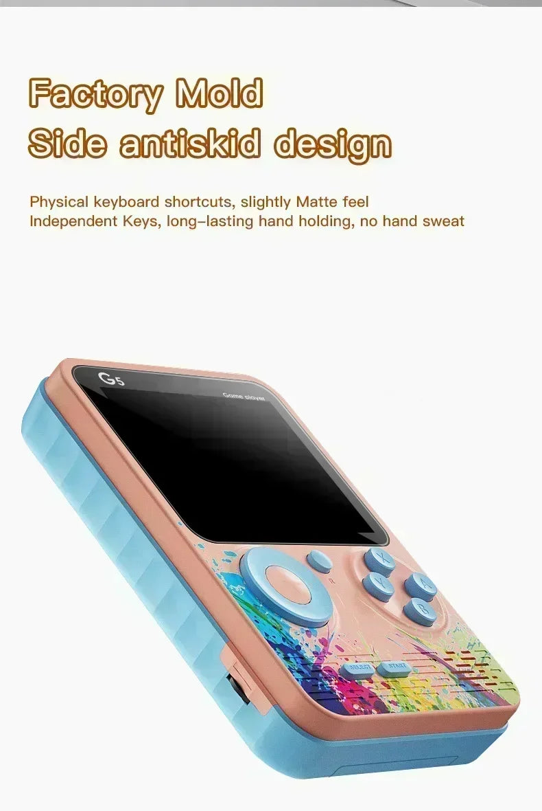 Retro G5 Portable Handheld Game Console 3 0inch Screen 500 Classic