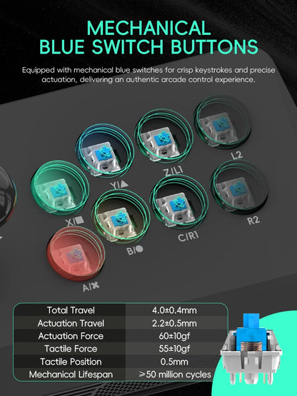 Wireless Y3A Max Arcade Stick Fight Joystick For PC TV Box
