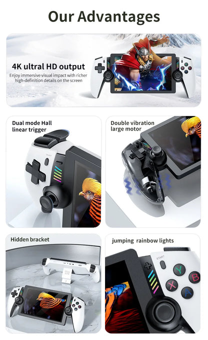 Retro Handheld Game Portable Console 7.1 Inch LCD HD Screen 30+