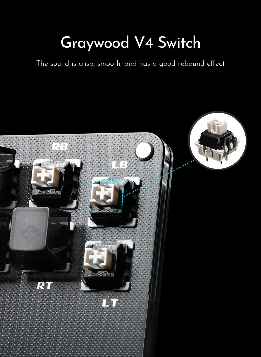 Cosmox Mini Stickless Arcade Controller Fightstick Hitbox For PC