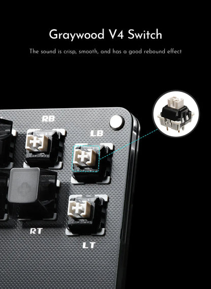 Cosmox Mini Stickless Arcade Controller Fightstick Hitbox For PC